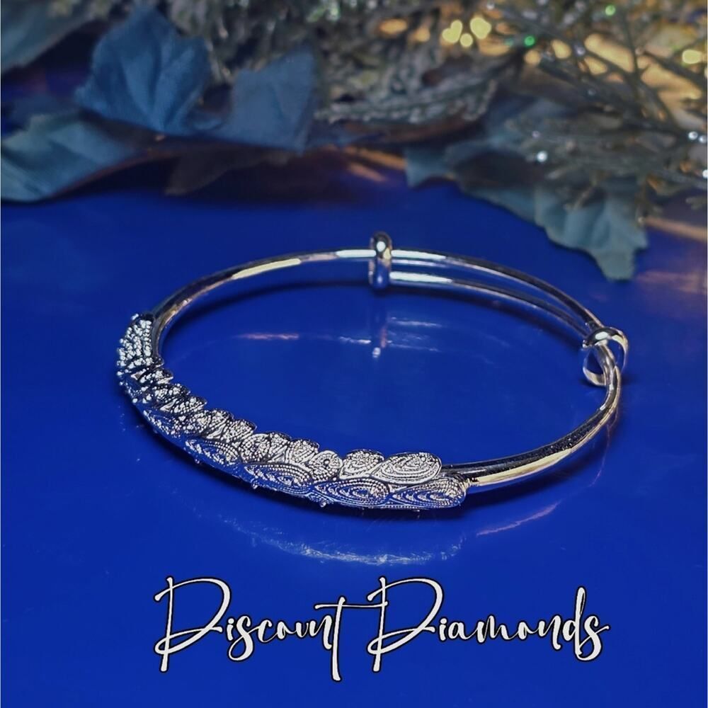 Dreamcatcher Phoenix Peacock Feathers Bracelet 99.9% Sterling Silver